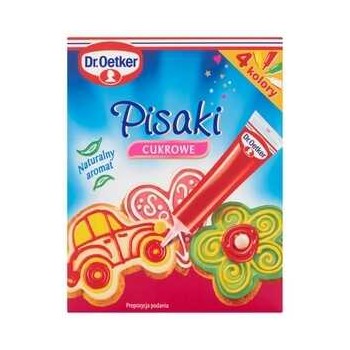 DEKORACJE DR OETKER PISAKI CUKR 4 KOLORY 76G