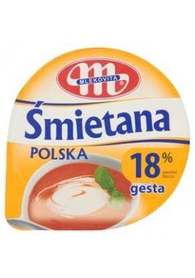 SMIETANA POLSKA GESTA 18% 200G MLEKOVITA