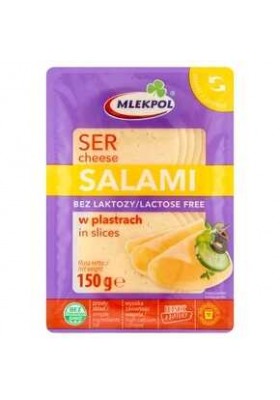 LACTOSEVRIJE MLEKPOL SALAMI KAAS 150G PLAKJES