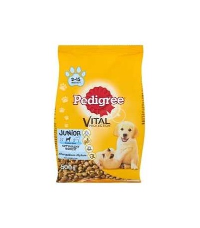 KARMA PIES PEDIGREE JUNIOR SREDNIE RASY KURCZ SUCHA 500G MARS
