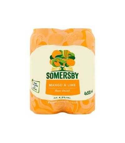 SOMERSBY MANGO BIERDRANK 500ML 4-PACK BLIKJE CP